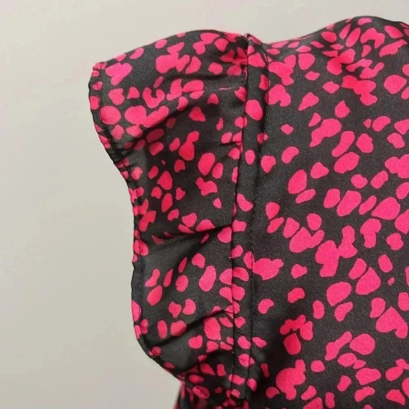 Jacob Sleeveless Ruffled  Pleats Pattern Blouse - Picture 13 of 16